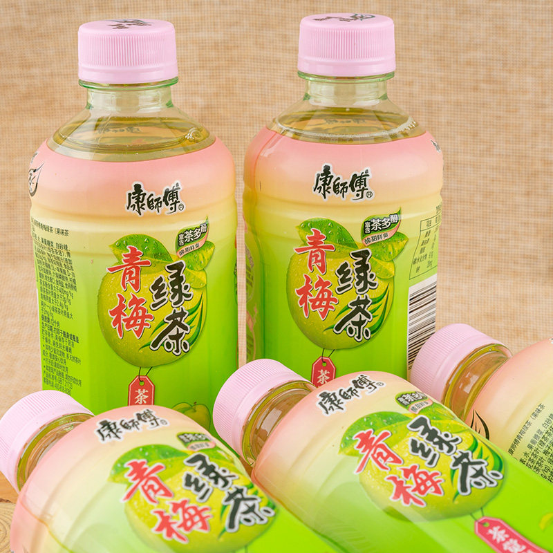 绿茶新品康师傅青梅330ml12瓶酸甜鲜爽果味小瓶调味茶饮料