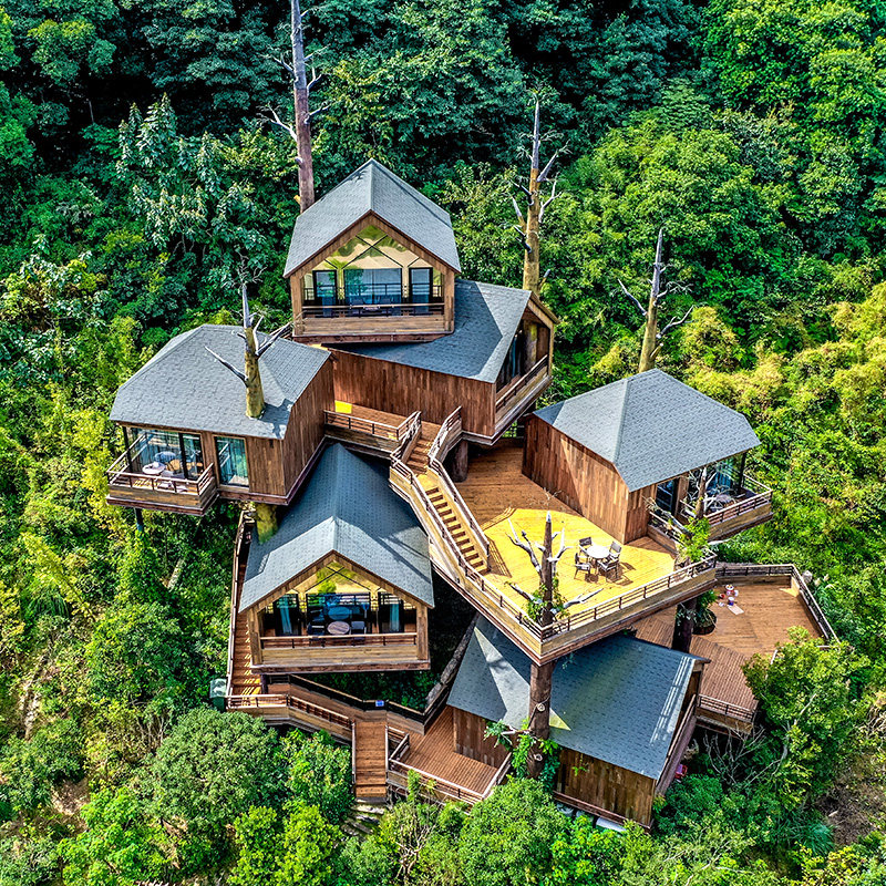 官方直营杭州开元森泊度假酒店1晚树屋亲子水乐园幻想岛