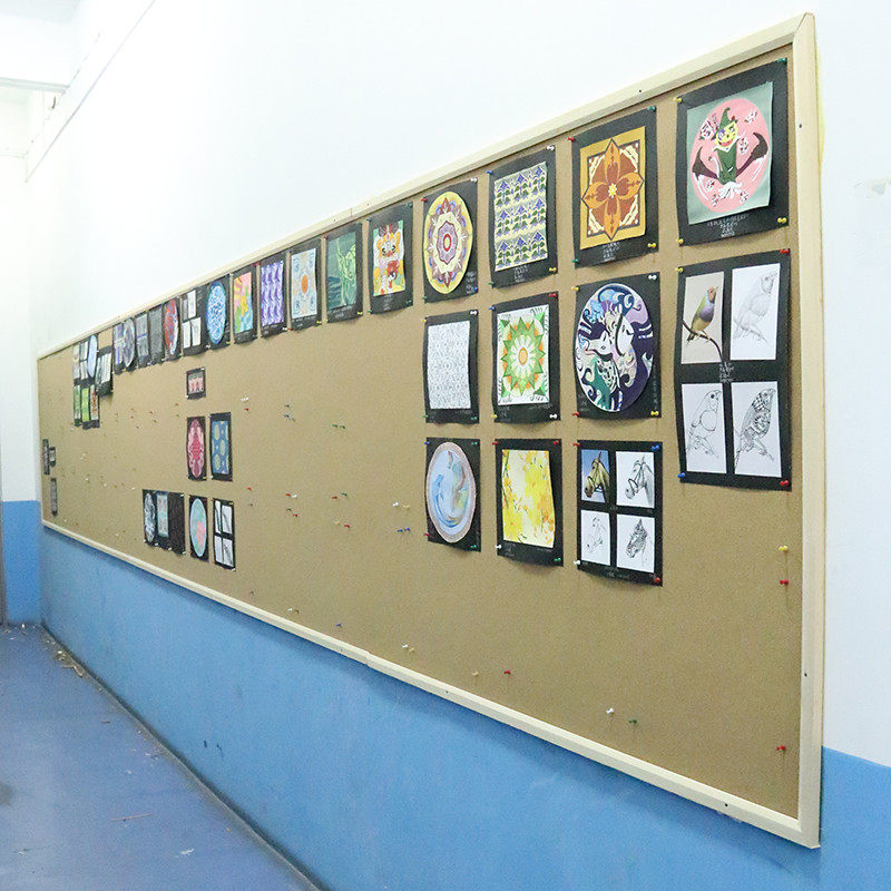 软木珍腾背景墙宣传栏公告学校幼儿园作品展示美术图钉软木板