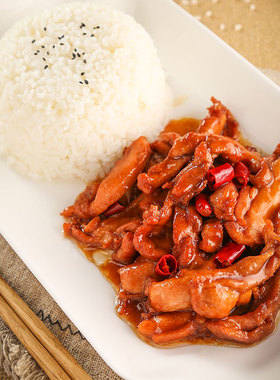 美粒食光冷冻台式三杯鸡外卖料理包