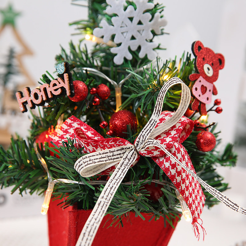 圣诞节装饰品迷你小号圣诞树套餐桌面摆件饰品场景圣诞装饰品