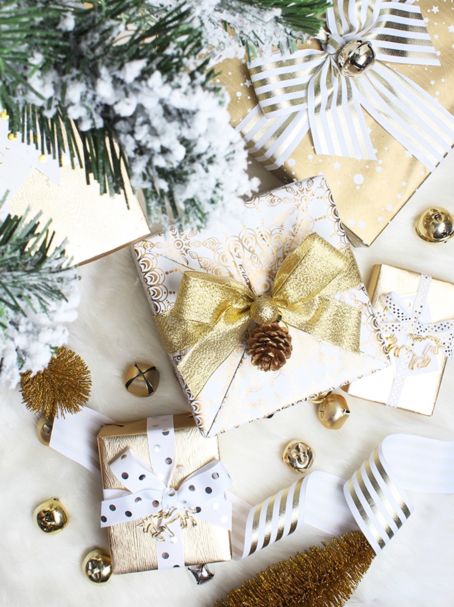 christmaswrappingpaperlargegiftwrapper烫金圣诞包装纸包装纸