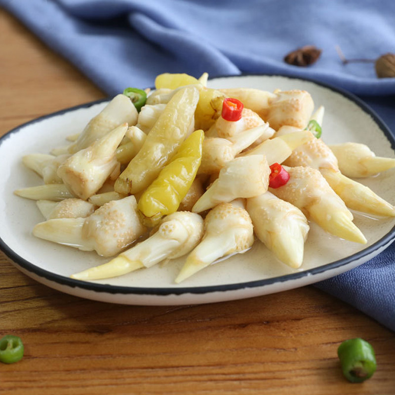 洪湖藕带华贵农家泡藕头藕簪头藕芽400g酸辣即食莲藕