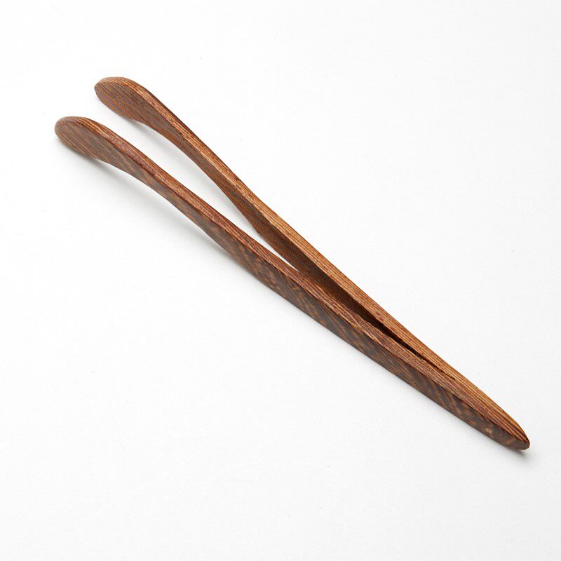 竹制茶夹檀木茶杯茶叶夹子木质镊子实木功夫茶夹