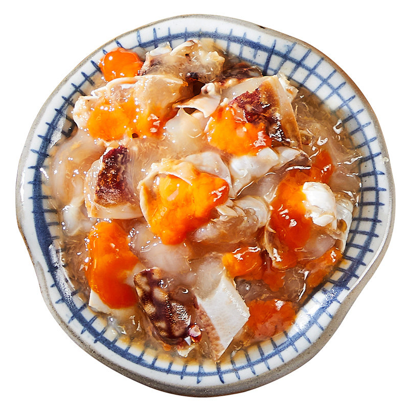 红膏蟹糊宁波特产舟山梭子蟹酱蟹醉蟹膏即食蟹类制品