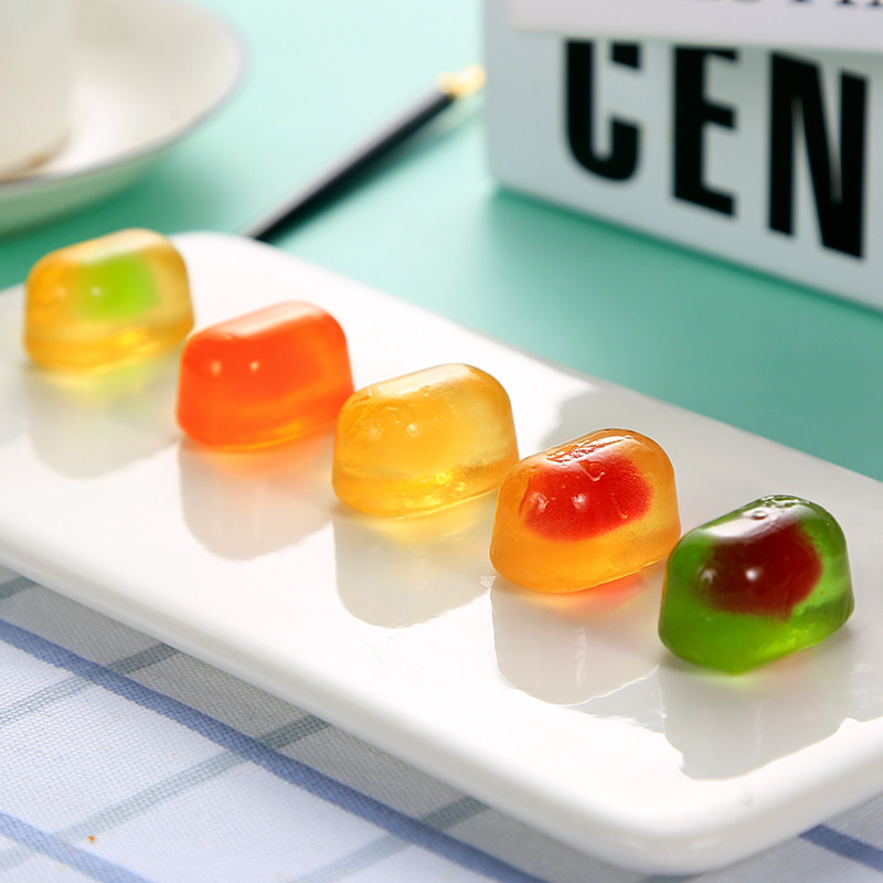 包邮俄罗斯进口水果夹心软糖小蜜蜂蜻蜓什锦果汁糖喜糖橡皮糖qq糖