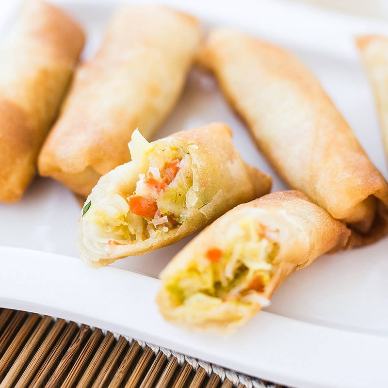思念春卷48个清爽全素早餐速冻面点半成品油炸包点