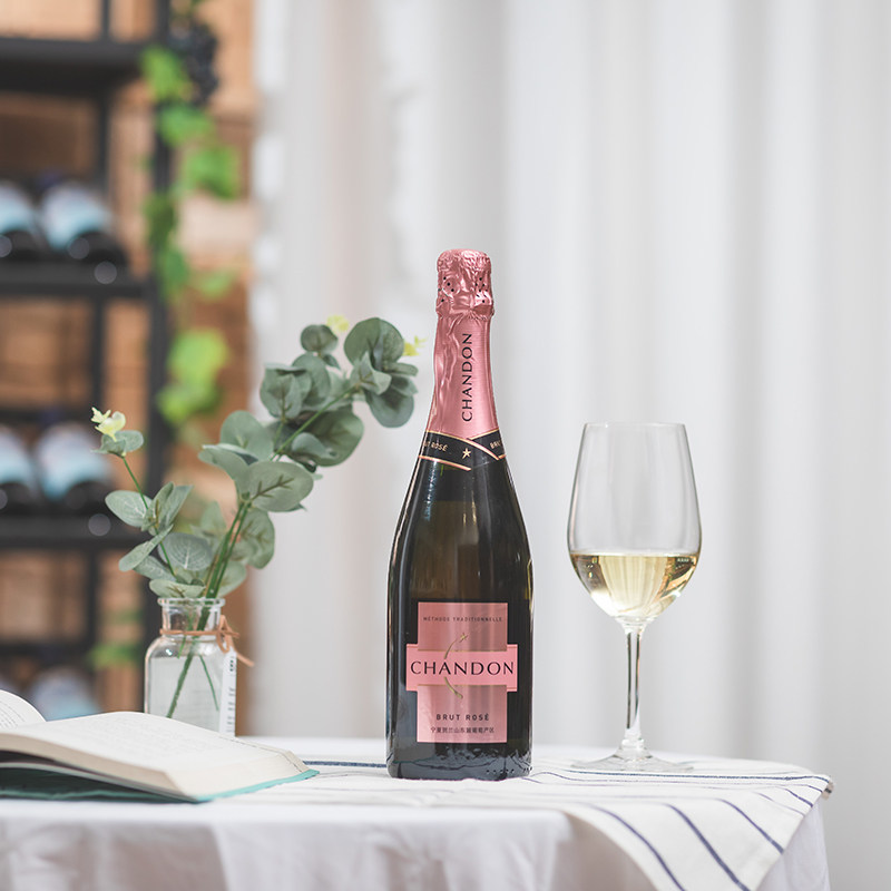 夏桐香传统工艺粉红高泡葡萄酒起泡chandon桃红香槟起泡及香槟葡萄酒