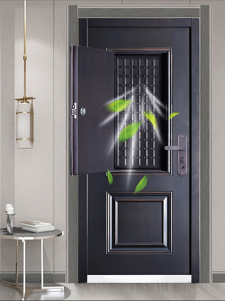 德诺定制气门透气纱窗大门别墅诺特安全高端进户门