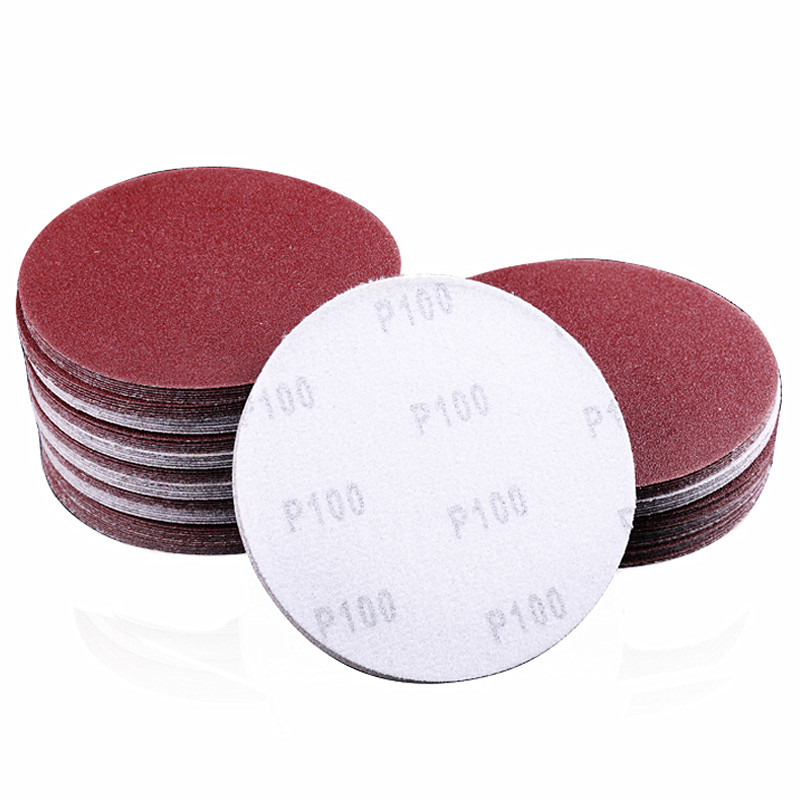 砂纸抛光机墙面腻子打磨7寸180mm植绒自粘圆形砂纸