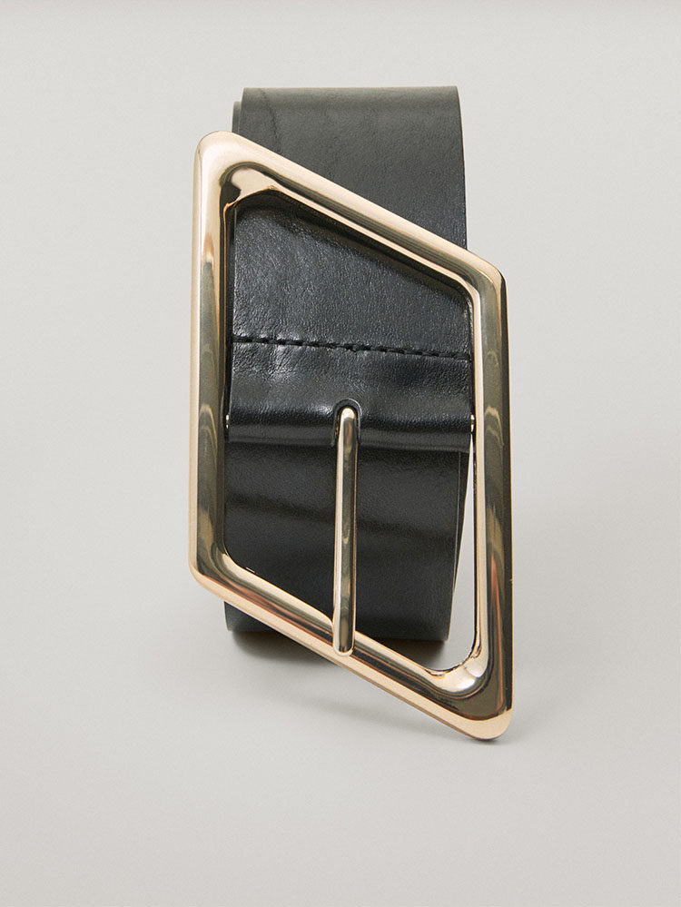 西班牙欧洲女装新品热销菱形针扣设计皮质宽腰腰带