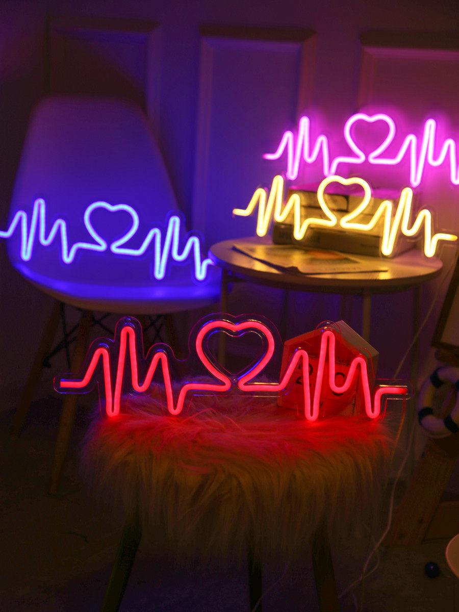 led霓虹灯网红装饰墙面酒吧氛围彩灯后备求婚装饰灯