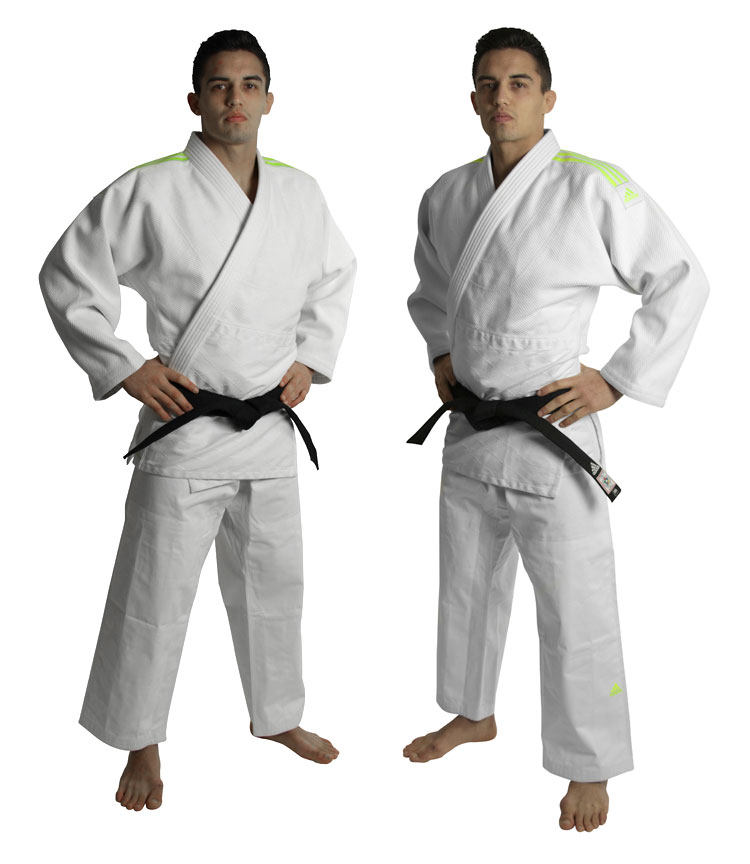 adidas阿迪达斯男女蓝白白棉j690b队大重量级比赛训练柔道服