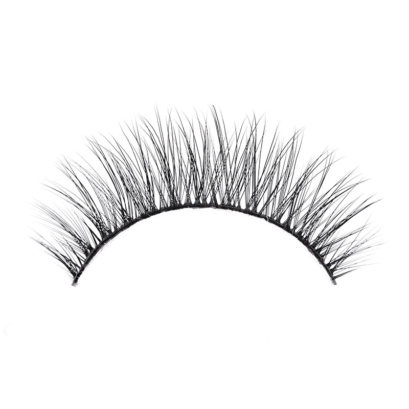 假睫毛自然浓密舞台妆透明梗中长度交叉款眼睫毛超自然曼彩研qs05