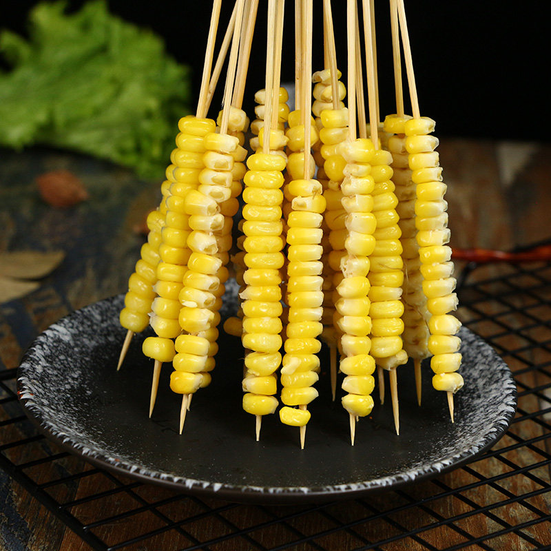 玉米粒小串铁板串串商用1000串整箱冷冻包邮半成品新鲜玉米