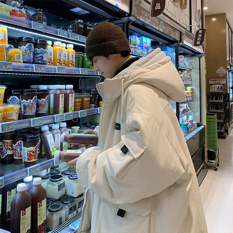 工装棉衣男冬季加厚韩版潮流棉袄ins潮牌港风宽松情侣款棉服外套