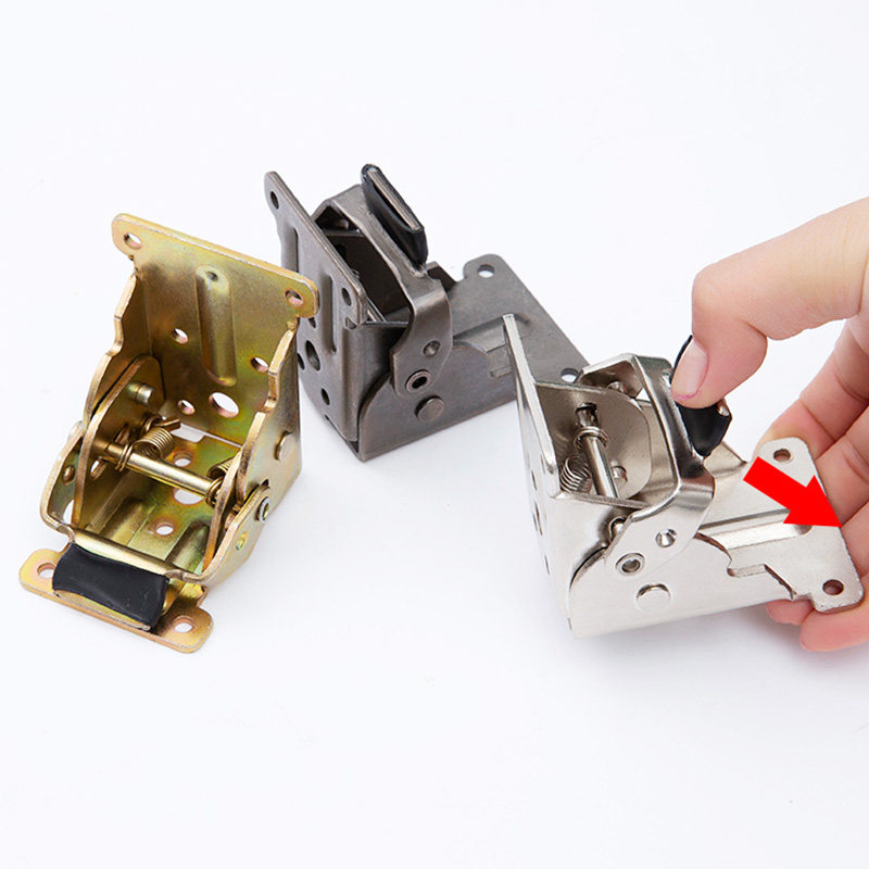 折叠合页铰链桌腿90度自锁办公办公桌桌脚床腿铰链