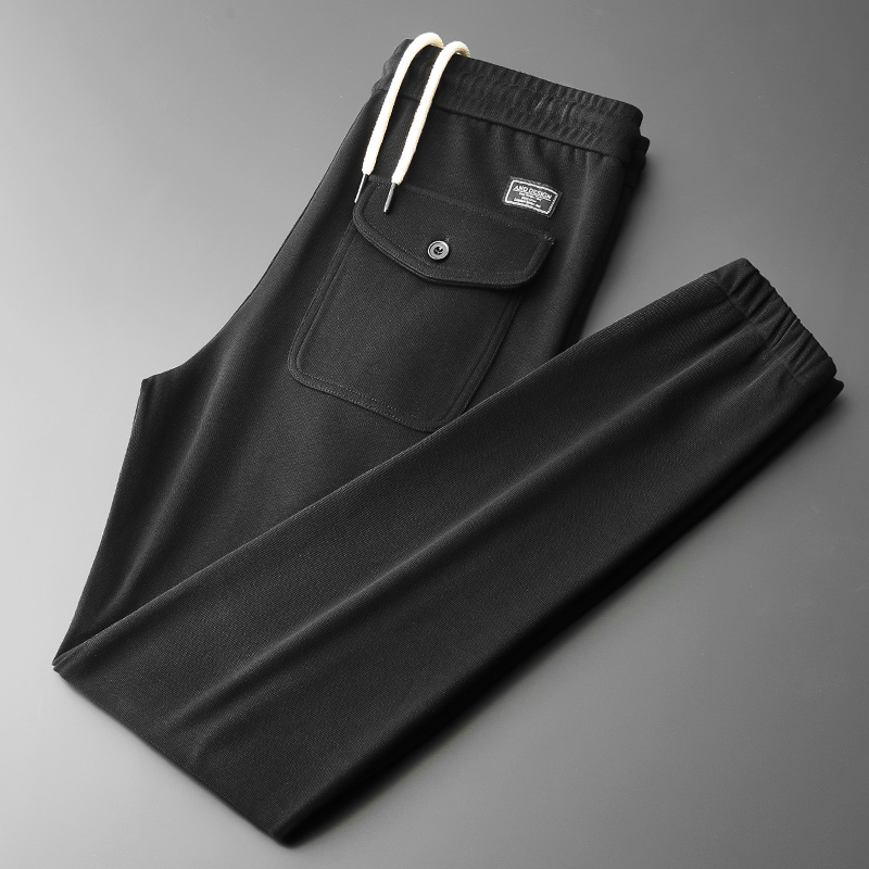 高品质小脚裤男春秋款运动裤男士卫裤宽松束脚休闲裤秋季收口男裤