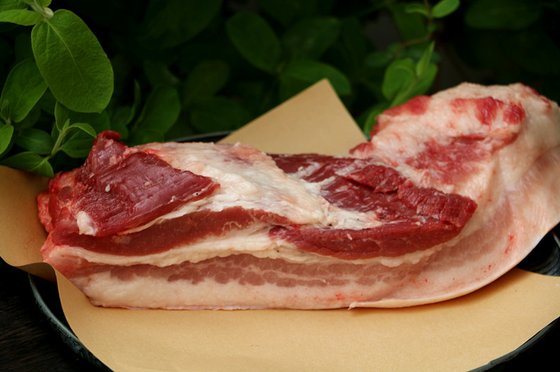 猪肉五花500g农家散养生猪新鲜另有猪腿肉排骨生猪肉