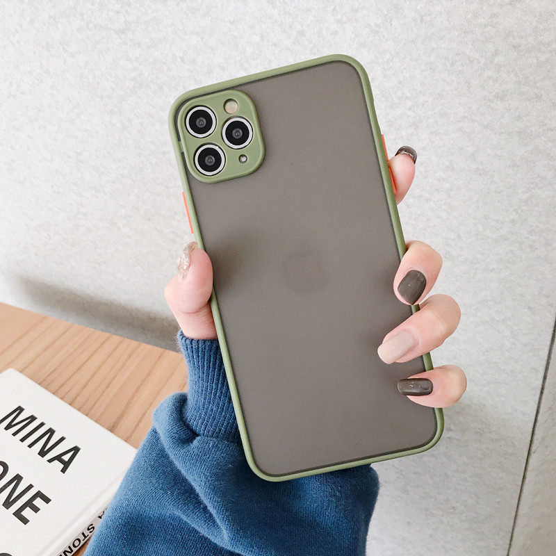 精准孔肤感简约磨砂撞色边框适用iphone6s手机壳苹果6plus摄像镜头