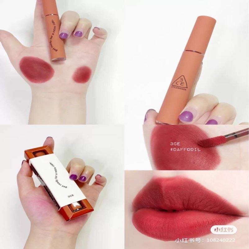 3ce蓝色限定云朵唇釉speakup复古圣诞布鲁斯唇彩