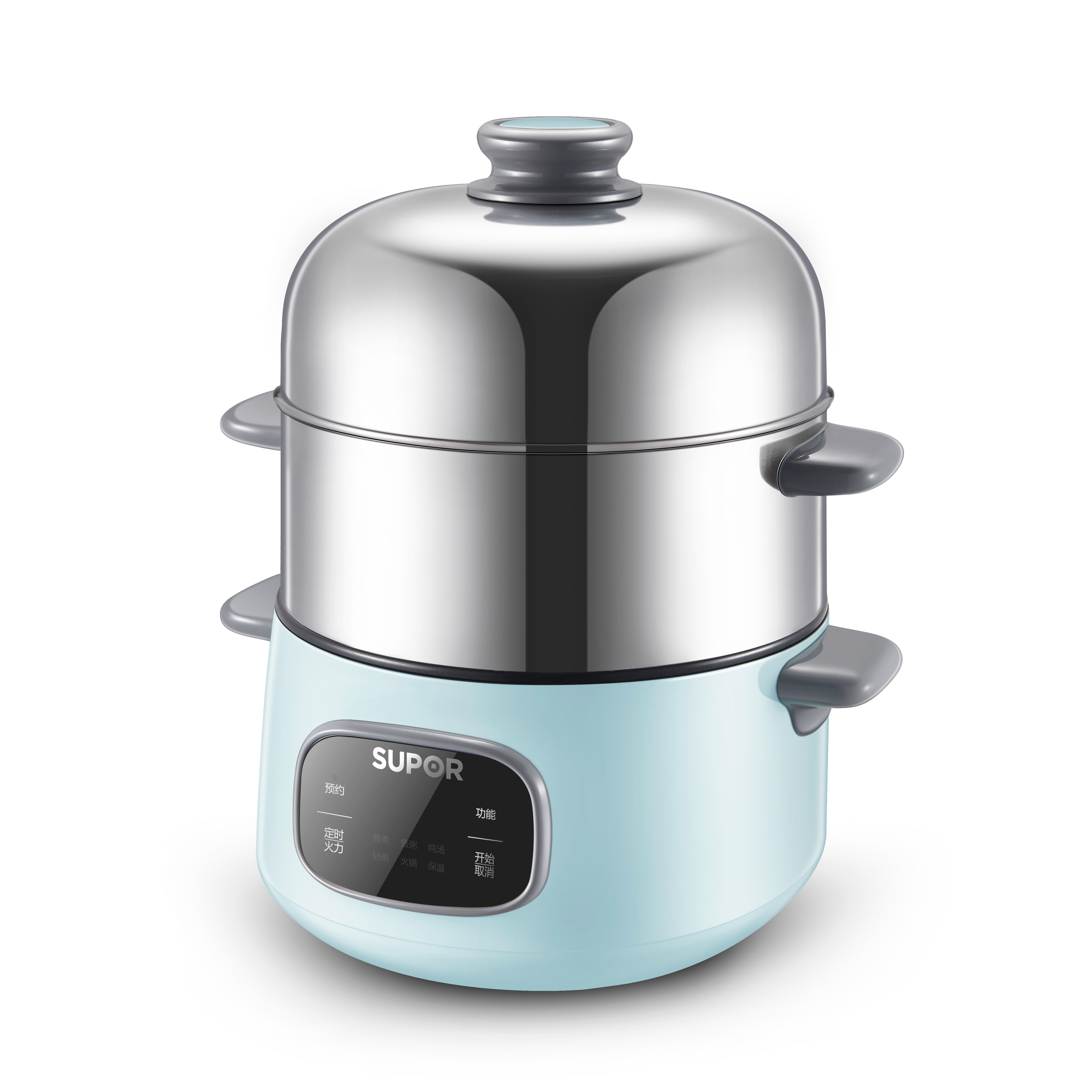 苏泊尔蒸锅家用电蒸锅多功能三层小型智能自动断电电蒸锅