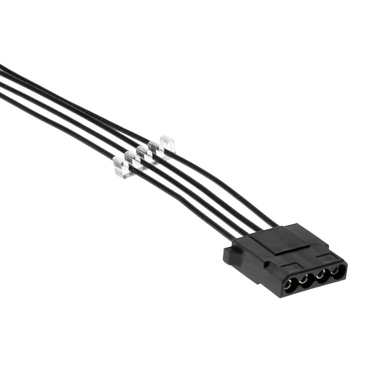 风扇电脑机箱4pin延长线镀银银线黑色ide电源连接线