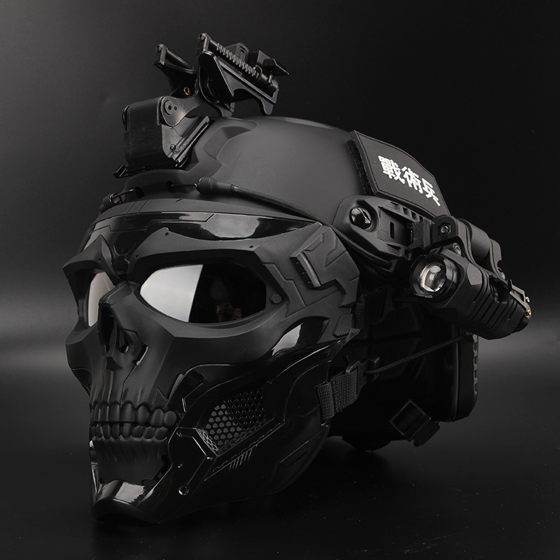 哈雷机车套装飞虎队沙漠新款软弹枪真人cs。头盔新一代适用骷髅轻