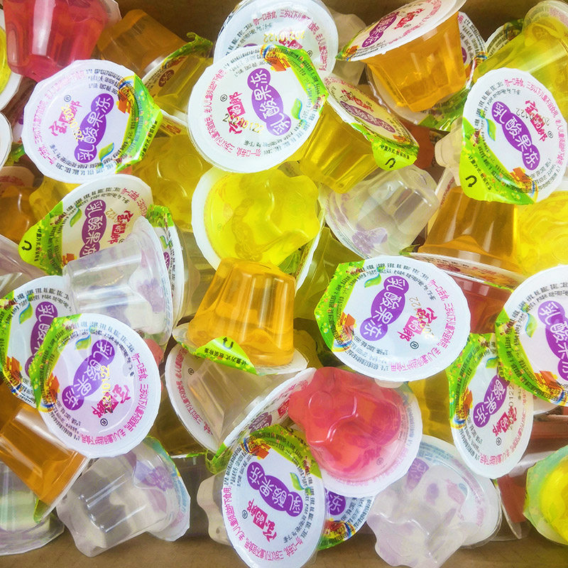 小布丁果冻整箱10斤约颗粒散装零食发批招待糖果果冻