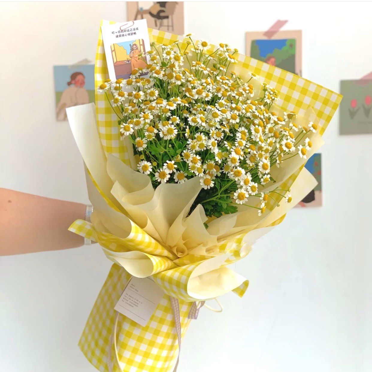 天津花店同城鲜花速递甘菊花束抖音网红生日女朋友鲜花速递同城