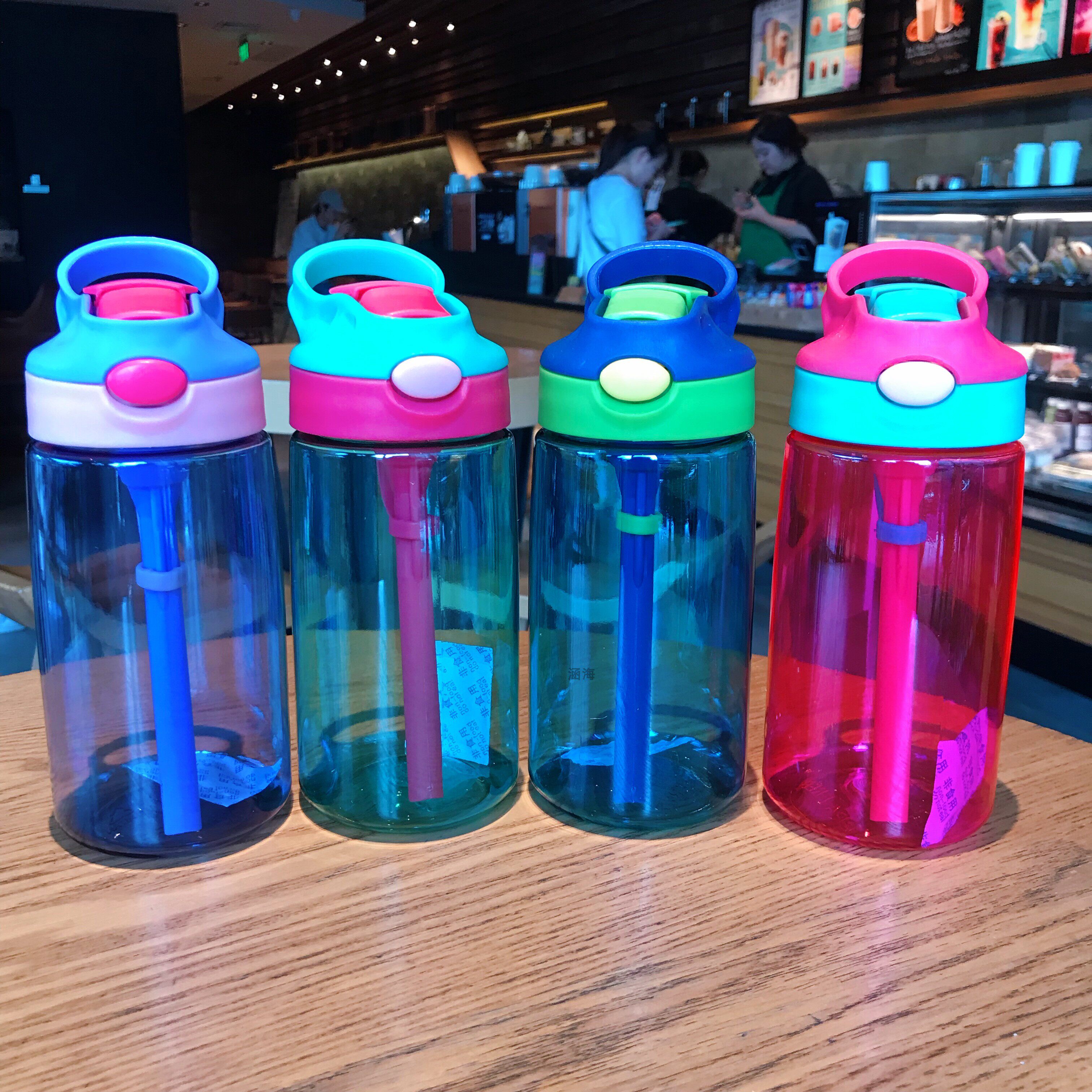 夏天便携卡通卡通鸭鸭嘴吸管水杯幼儿园可爱爱宝宝随手杯