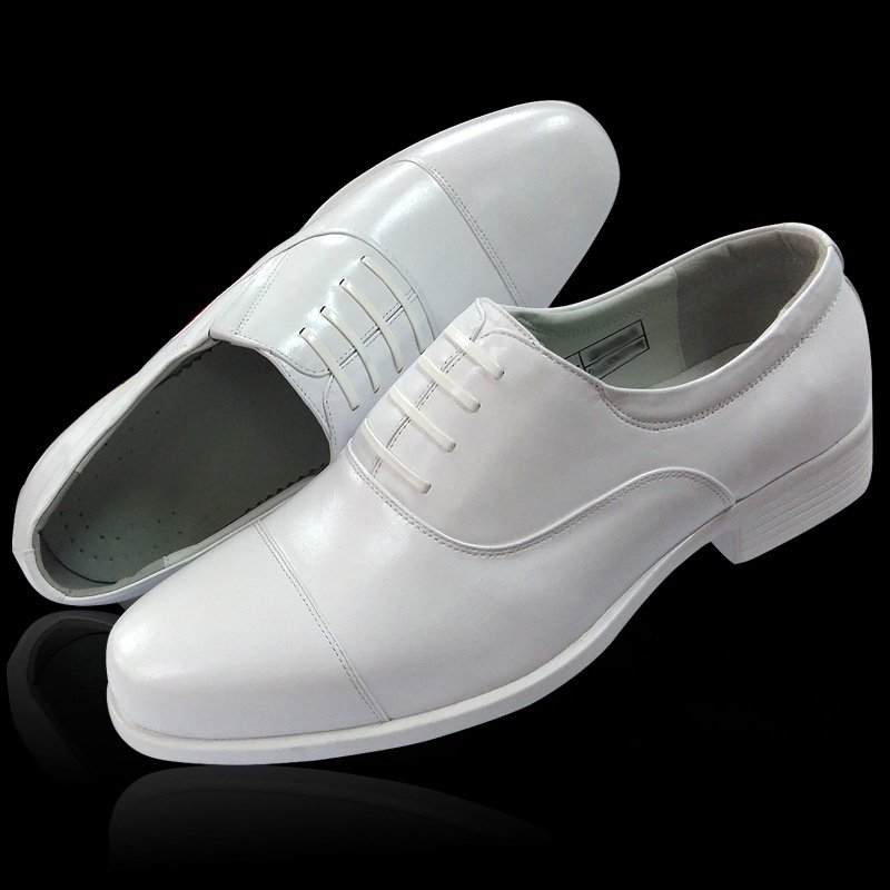 皮鞋海员船长白皮鞋白色船员轮机长鞋子演出单鞋