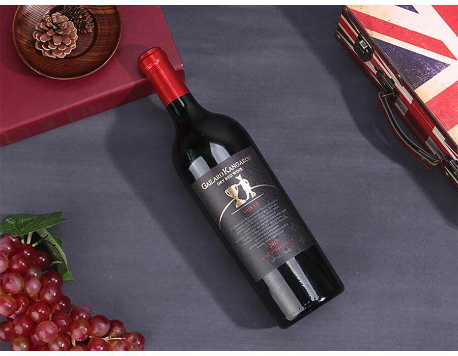 澳洲原瓶进口整箱红酒14度澳大利亚袋鼠西拉2017干红葡萄酒
