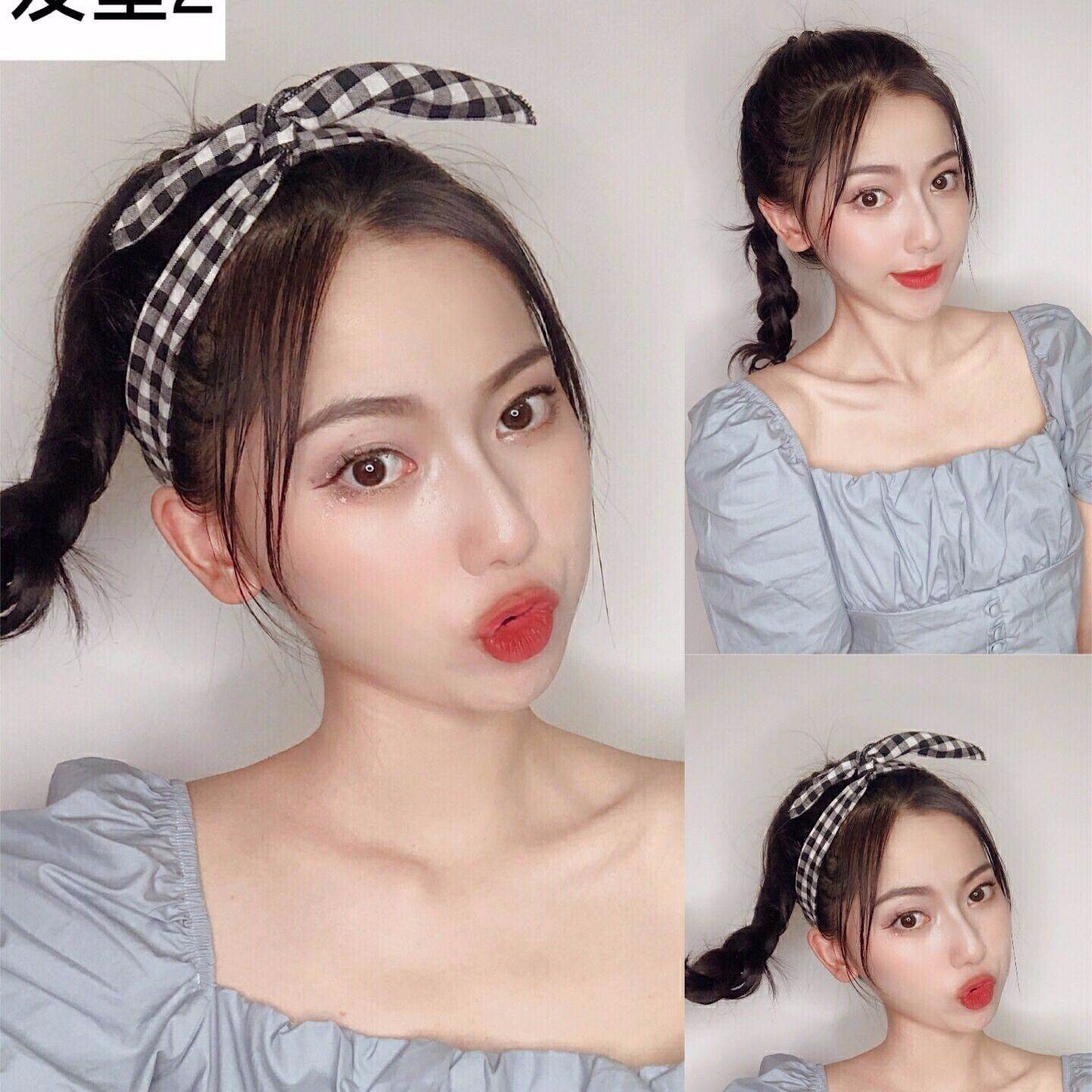 铁丝发带网红韩版女发箍发饰可爱甜美兔耳朵头带洗脸头饰品束发带