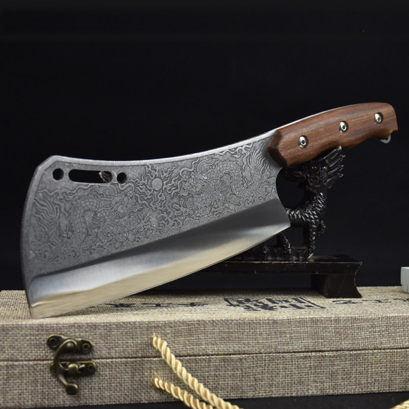 中国中国龙龙泉中式斩骨刀剁骨家用厨房商用斩猪斩骨刀