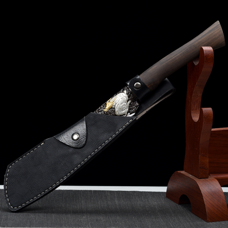 龙泉手工锻打开山柴刀商用开路丛林砍柴户外菜刀