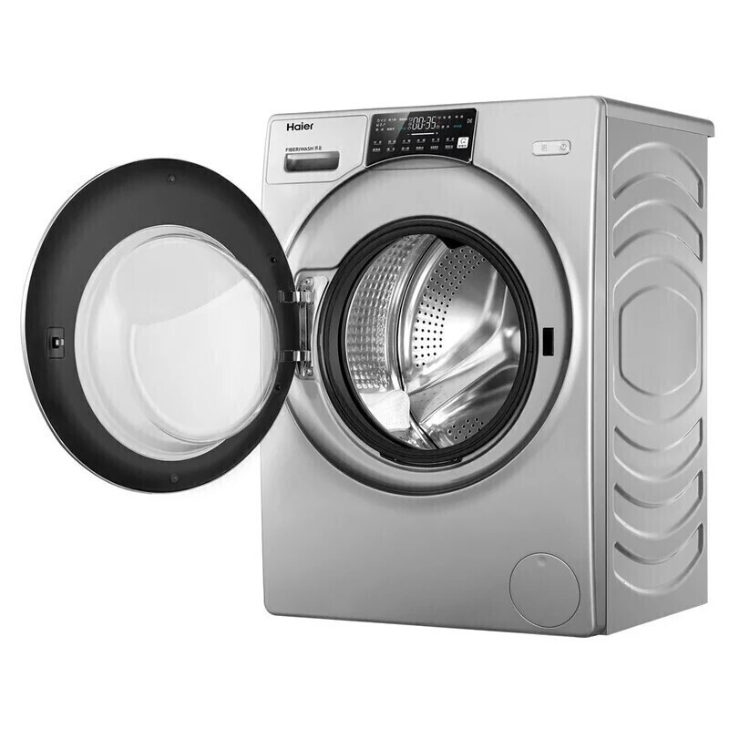 海尔洗衣机超声波空气10公斤faw10hd996esu1洗烘一体滚筒洗衣机