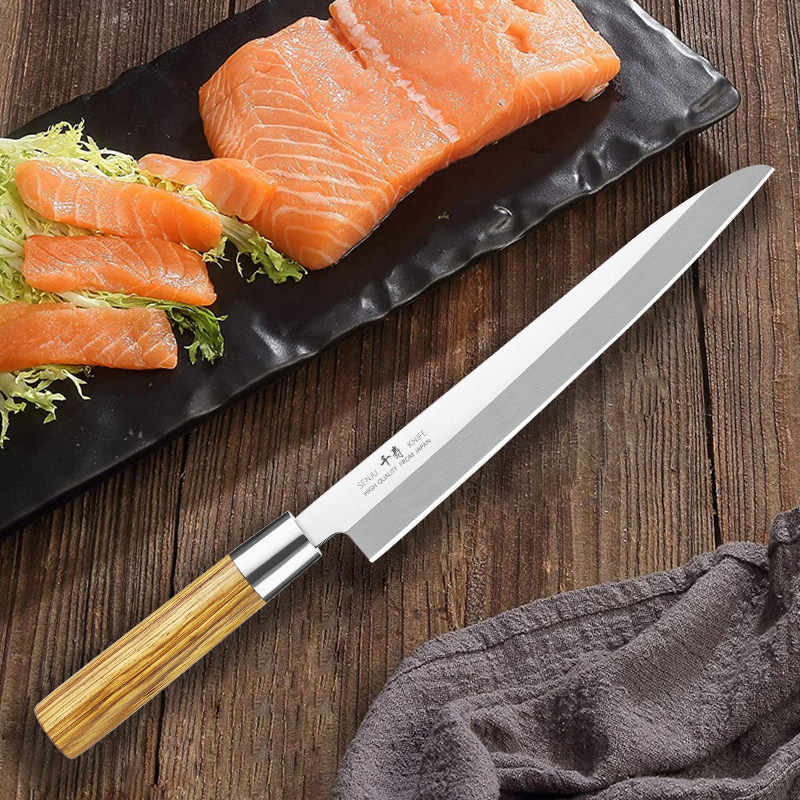 千寿日式三文三文鱼鱼刺身刀西餐料理专业鱼生刀多功能刀