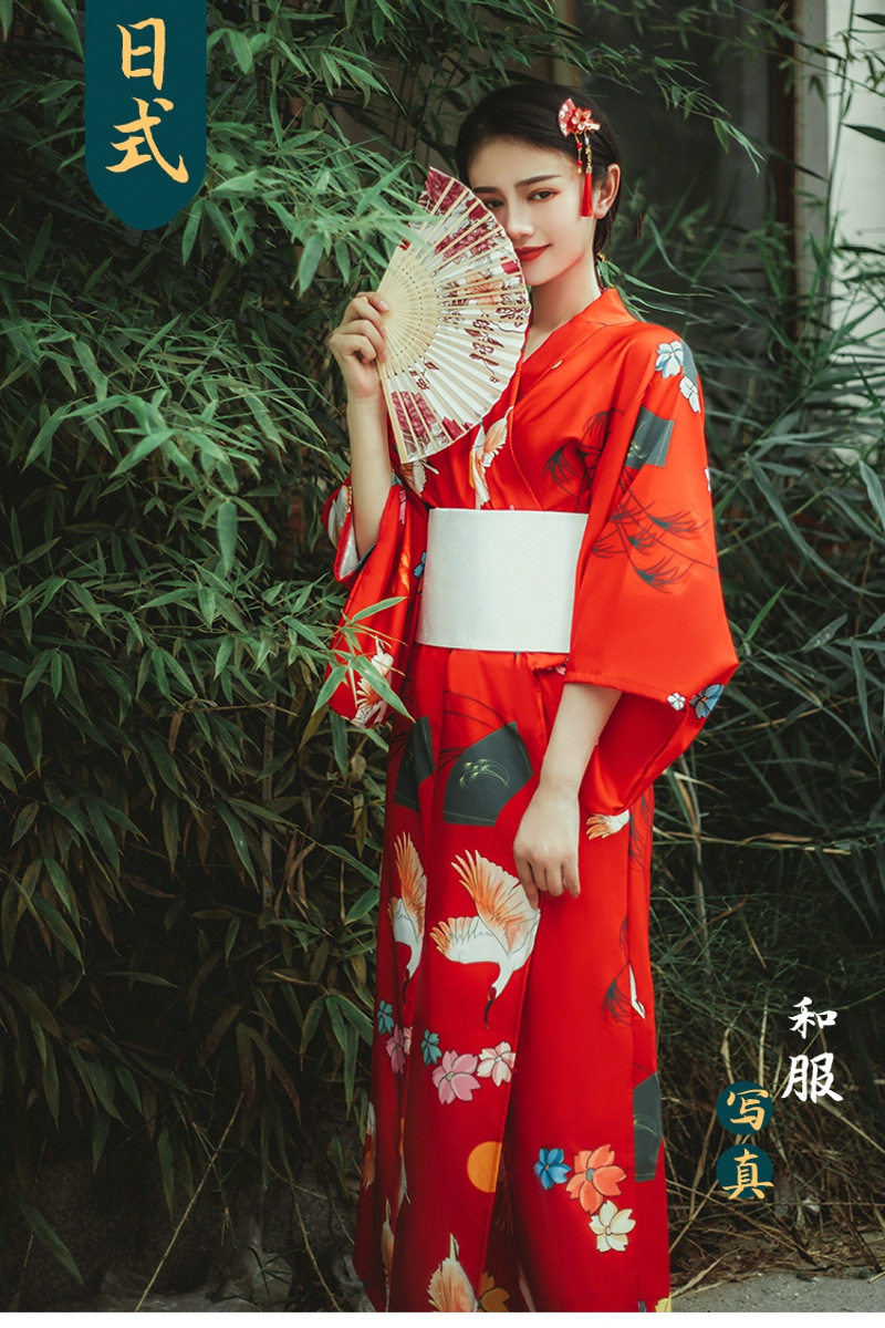 神明少女和服正装传统改良中国国风温柔写真民族服装