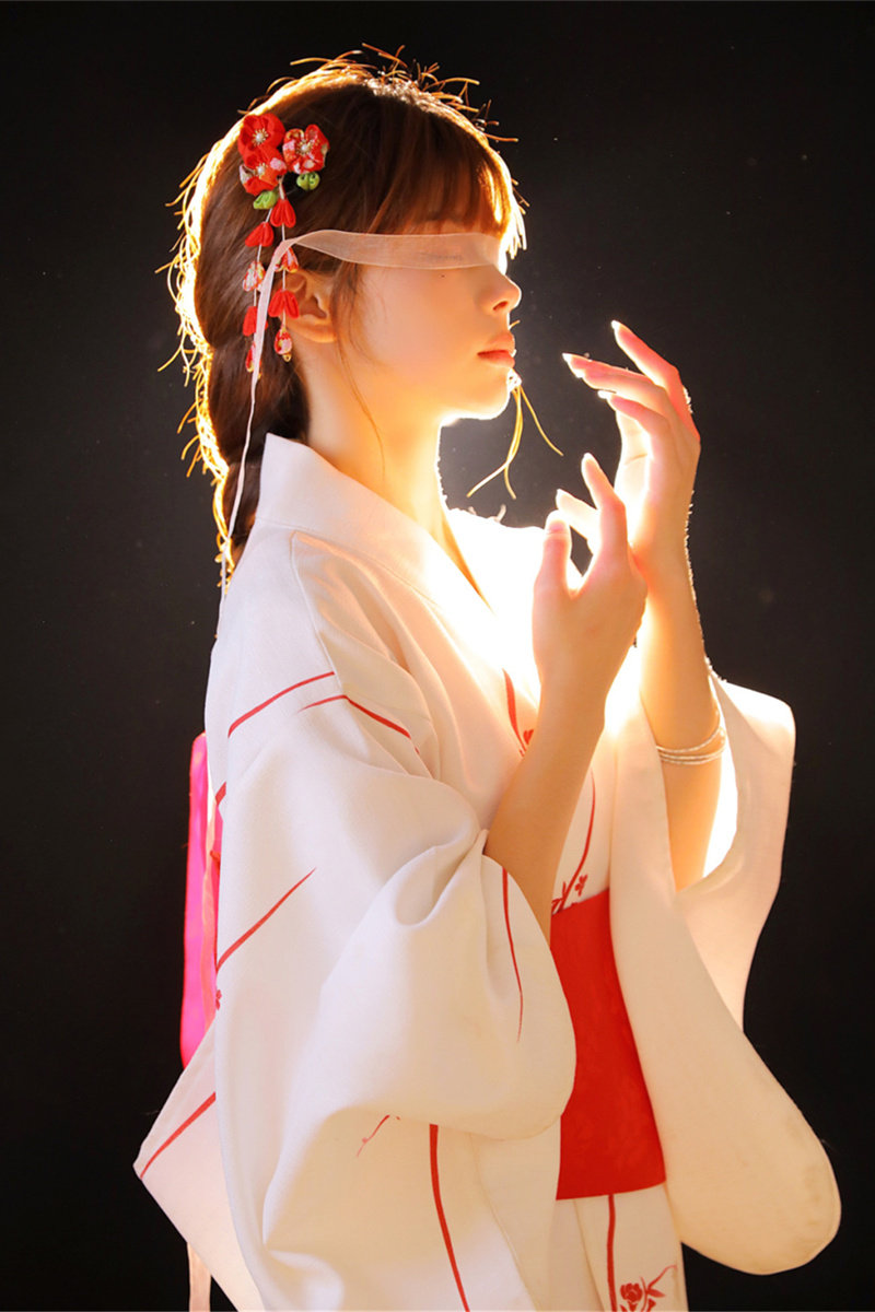 和服可爱神明少女日式和风学生写真艺术传统民族服装