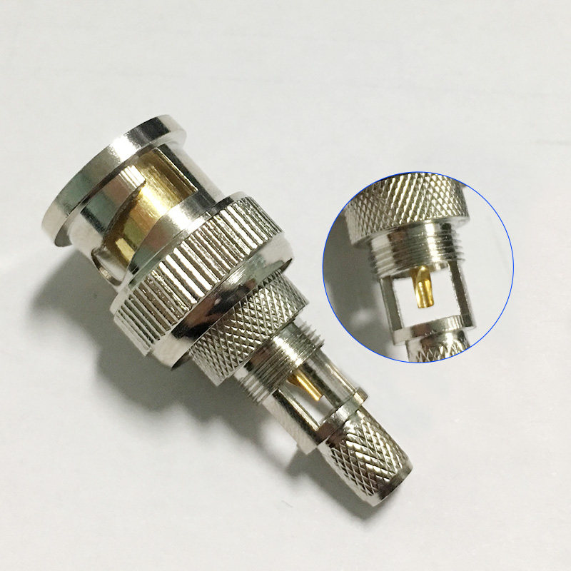 接头bnc视频海乐连接器射频摄像机监控公头兆头bnc头