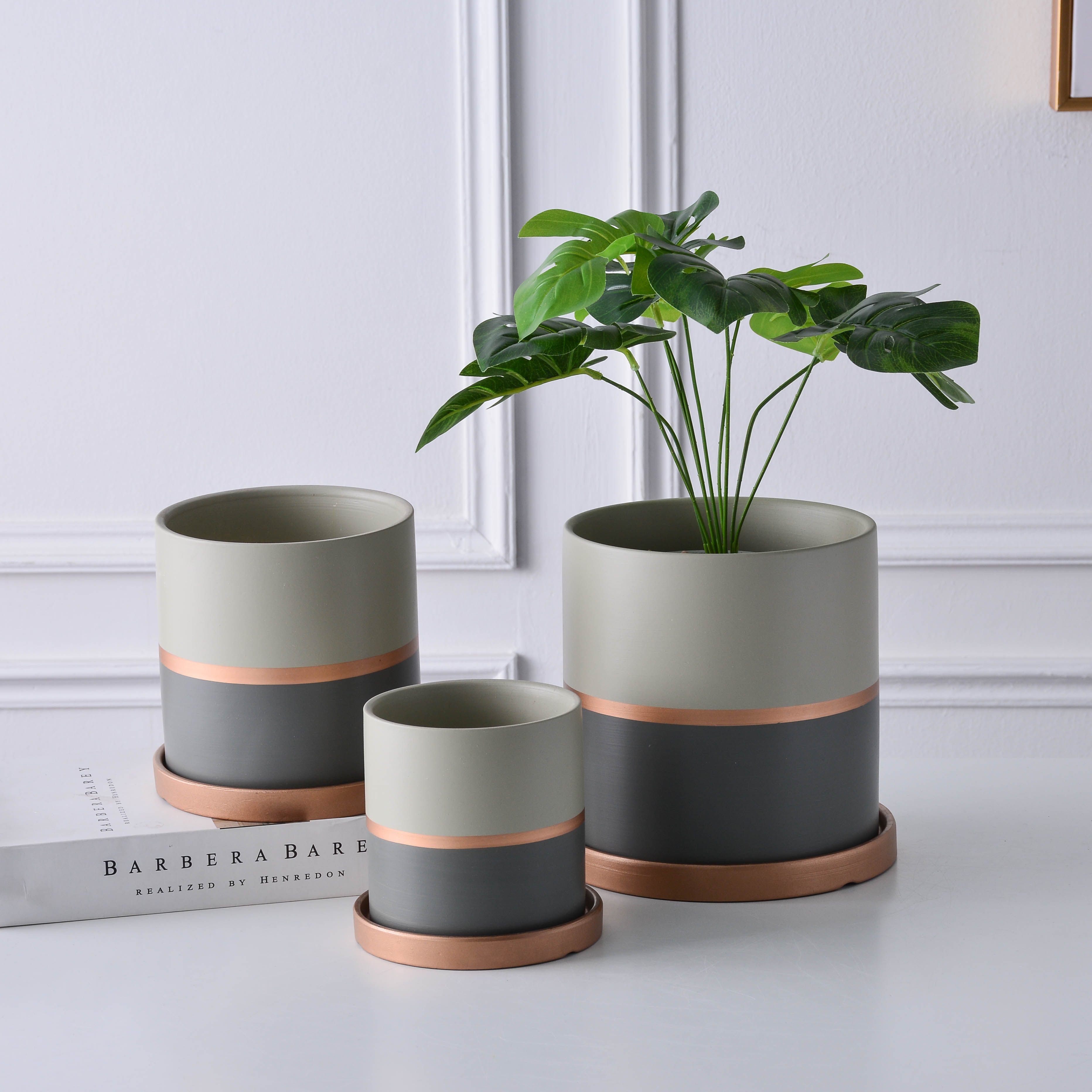 花盆春花秋月北欧简约陶瓷大号清仓绿萝厅室内家用花盆