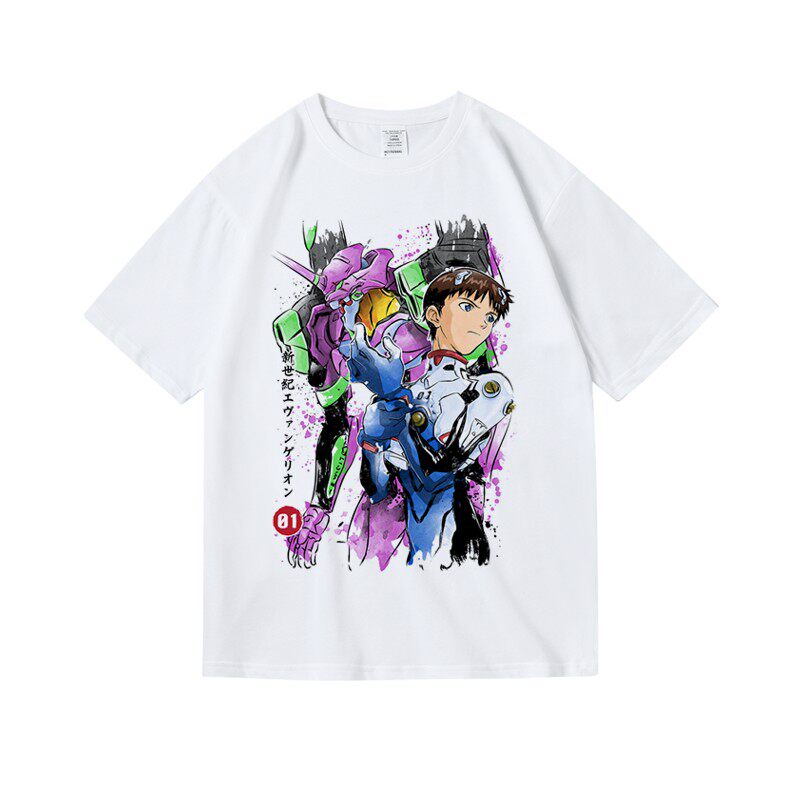 eva新世纪福音战士衣服碇真凌波丽明日周边纯棉t恤