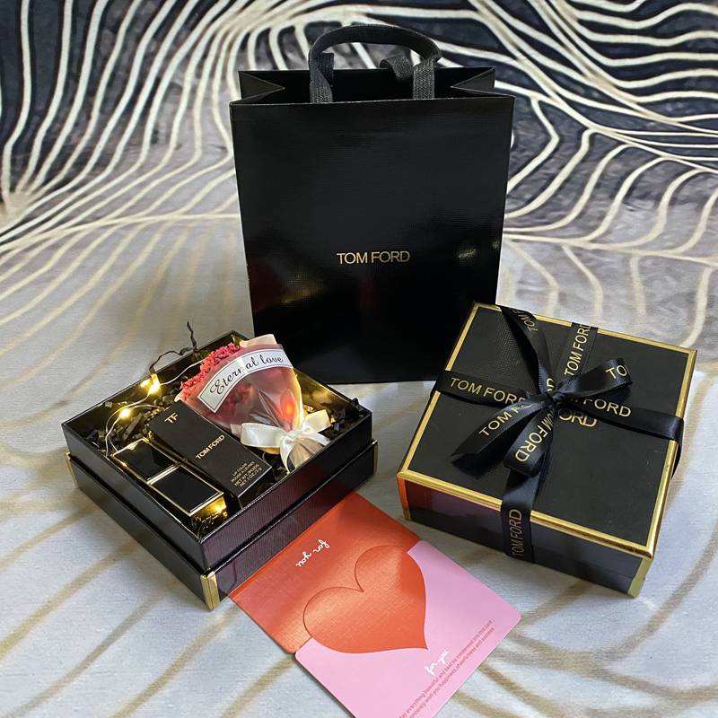 专柜汤姆福特tomford口红tf礼品袋纸袋包装香水礼品盒