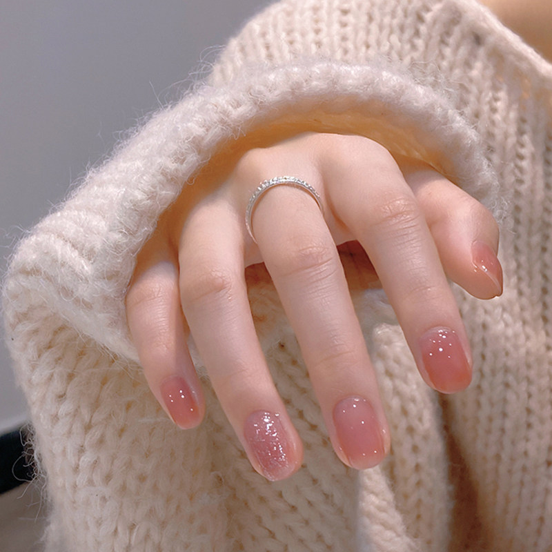 裸色指甲油2021年新色女免烤持久快干可撕拉孕妇冰透果冻裸粉色系