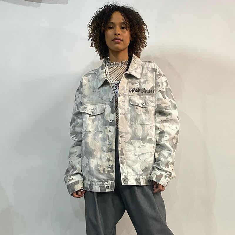 官方gotnofears宽版夹克牛仔外套夹克