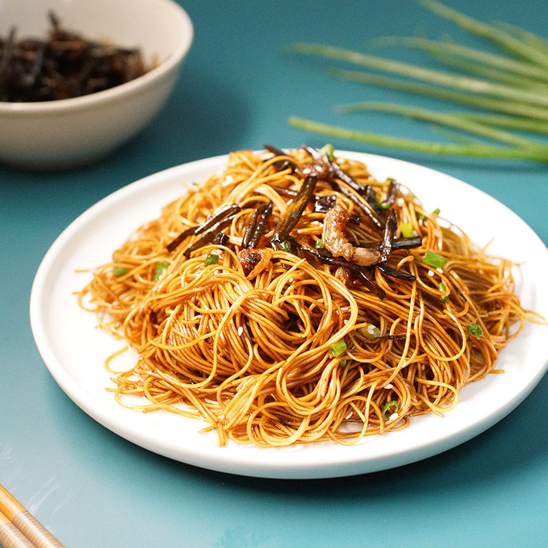 会吃港式虾子面竹升鸡蛋挂面吞面煮面捞面拌面面条