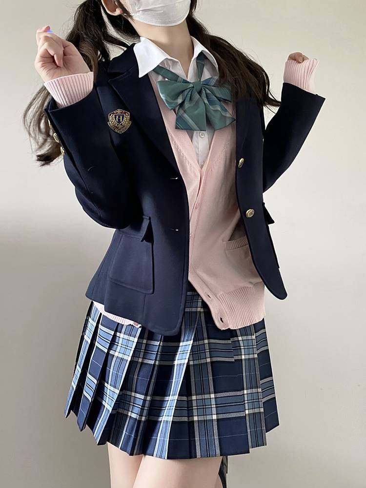 小田绫/百褶裙女jk校供感制服格裙短裙日常半身裙格子裙学生