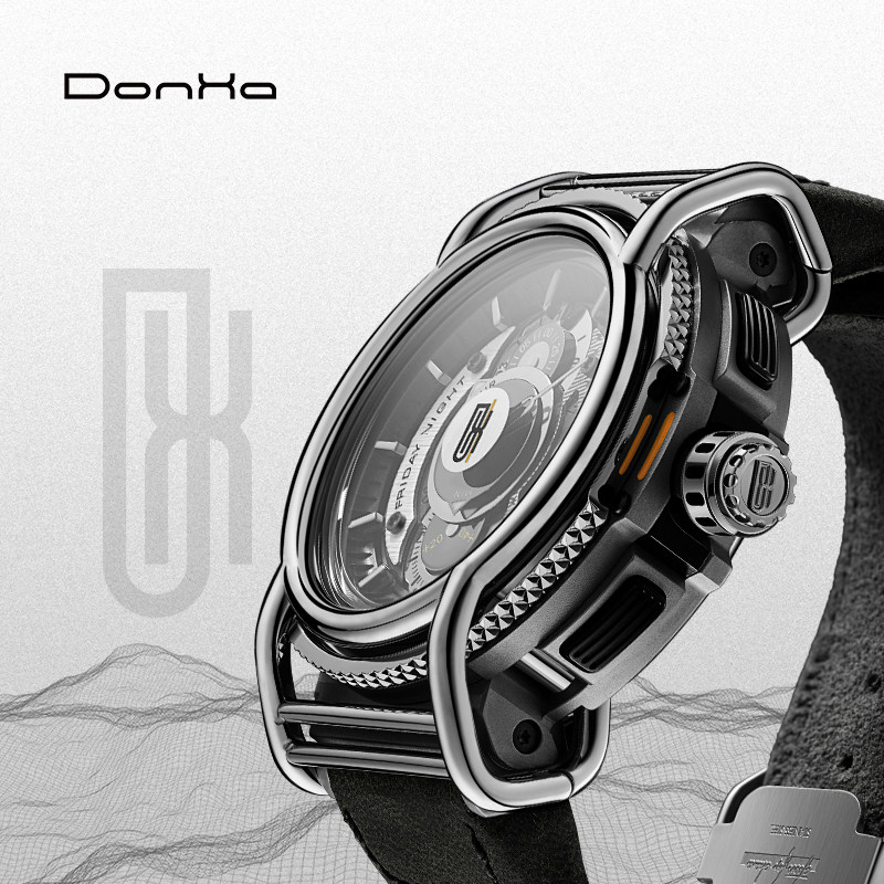 donhafridaynight曜银小众原创嘻哈防水手表国产腕表