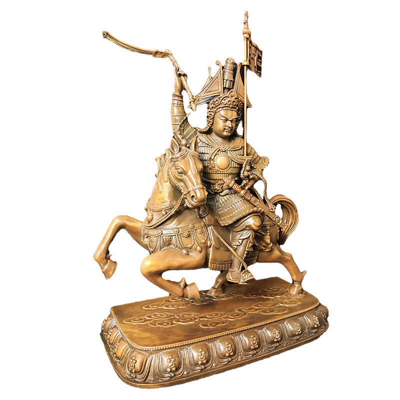 中正造像非遗红铜萨尔王家居家居供奉摆件佛像装饰摆件